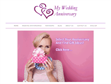 Tablet Screenshot of myweddinganniversary.com